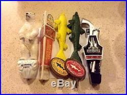 Used Beer Tap Handle Lot Alaskan White Ballast Point Dogfish Head Revolver Rare