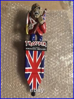Used Robinson Brewery Brewing Iron Maiden Trooper Draft Tap Handle 11.75