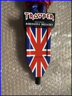 Used Robinson Brewery Brewing Iron Maiden Trooper Draft Tap Handle 11.75