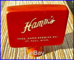 VERY OLD HAMM'S BAKELITE CELLULOID & ENAMEL BEER TAP HANDLE, ST. PAUL MINNESOTA
