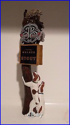 VERY RARE Braman Brewery Running Walker, Stout, Beer Tap Handle TX Brew