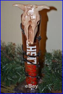 VERY RARE COORS LIGHT COW BUFFALO SKULL BEER DRAFT TAP HANDLE