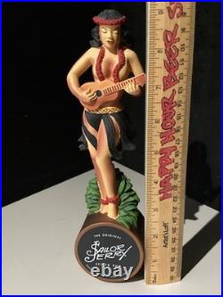 VERY RARE Sailor Jerry Spiced Rum Hula Girl Craft Beer Tap Handle Bar Kegerator