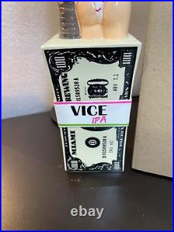 VICE IPA Bikini Cop BEER Tap Handle NEW 12 Tall NIB Miami Brewing FLORIDA MONEY