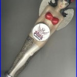 VINTAGE ANGLE AND DEVIL LADY PHUK BEER TAP HANDLE