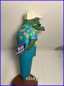 VINTAGE BUD LIGHT FLORIDA PARTY GATOR Draft beer tap handle. ST. LOUIS, MISSOURI