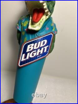 VINTAGE BUD LIGHT FLORIDA PARTY GATOR Draft beer tap handle. ST. LOUIS, MISSOURI