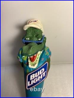 VINTAGE BUD LIGHT FLORIDA PARTY GATOR Draft beer tap handle. ST. LOUIS, MISSOURI