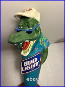 VINTAGE BUD LIGHT FLORIDA PARTY GATOR Draft beer tap handle. ST. LOUIS, MISSOURI