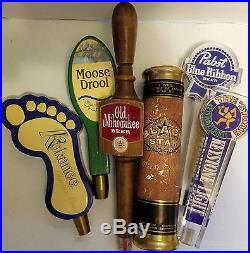 VINTAGE Beer Tap Handles Kokanee Moose Drool Milwaukee Pabst Keystone Black Star