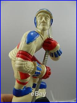 VINTAGE Bud Light 3D hockey player beer tap handle, 10 tall, Lot203