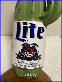 VINTAGE MILLER LITE DESERT CACTUS draft beer tap handle. Miller/Coors. USA