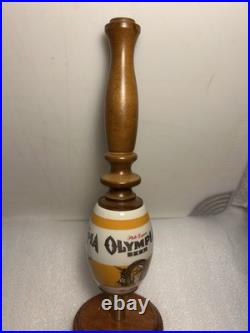 VINTAGE OLYMPIA PRESTIGE PALE EXPORT CERAMIC Draft beer tap handle. WASHINGTON