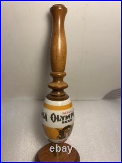 VINTAGE OLYMPIA PRESTIGE PALE EXPORT CERAMIC Draft beer tap handle. WASHINGTON