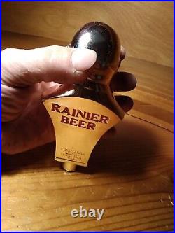 VINTAGE RAINIER SICKS DIAMOND DRAFT BEER TAP HANDLE BREWING VERY RARE Man Cave