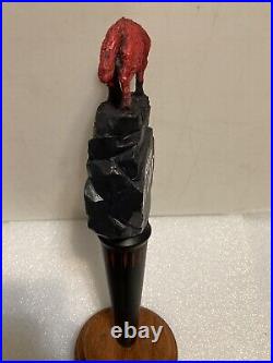 VINTAGE RED WOLF draft beer tap handle. ANHEUSER BUSCH, U. S. A. 1995