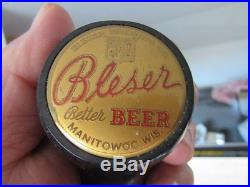 VTG BLESER BEER BALL TAP KNOB HANDLE 1940s OLD WISCONSIN BREWERY BAR NOT A SIGN