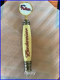 VTG Beer Tap Handle Philadelphia Phillies Budweiser Stadium-Used Ashburn Alley