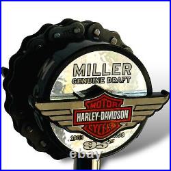 VTG Harley-Davidson Miller Genuine Draft MGD Beer Tap Handle 10 HD 95th Aniv