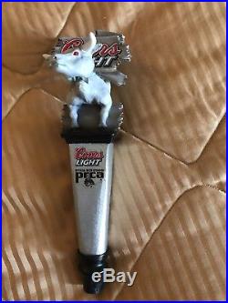 Very Rare Coors Light Bobble Head Bull Beer Tap Handle