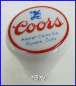 Very rare ADOLPH COORS Banquet BEER ceramic BALL tap handle knob GOLDEN COLORADO