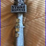 Very rare Sapporo beer Stone Warrior Figaro Beer Tap Handle