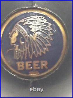 Vintage 1930s/40s Iroquois Beer Ball Knob Tap Handle Rear Tab Buffalo, NY