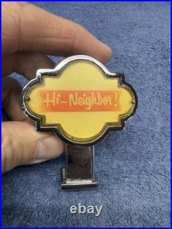 Vintage 1950's Narragansett Employee Only Hologram Beer Tap Handle