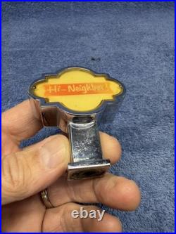 Vintage 1950's Narragansett Employee Only Hologram Beer Tap Handle