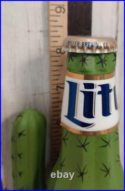 Vintage 1995 Miller Lite 3-D Oasis High Life Cactus Beer Tap Handle