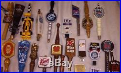Vintage Beer Tap Handles Lot of 55+ LUCKY HAMMS BLITZ OLY BUDWEISER
