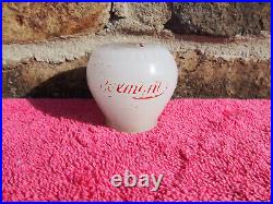 Vintage Belmont Brewing J. E. Newman Glass Beer Knob Tap Handle Martins Ferry's