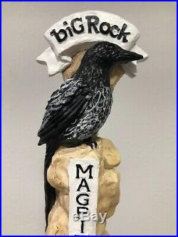 Vintage Big Rock Beer MAGPIE RYE ALE Full 3D Figural Tap Handle NEW Condition