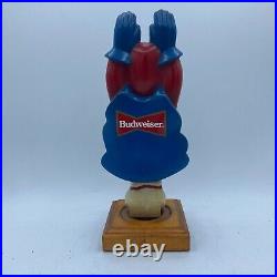 Vintage Bud Man Beer Tap Handle Great Condition Collectors Item With Stand