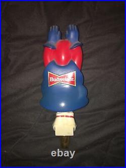 Vintage Budman Bud Man Superhero Budweiser 10 Draft Beer Tap Handle