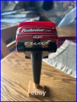 Vintage Budweiser Beer Race Car #8 Tap Handle