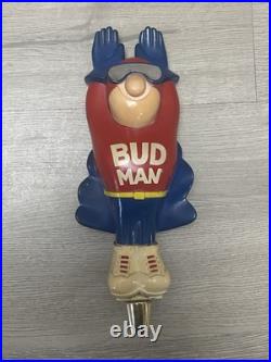 Vintage Budweiser Bud Man Beer Tap Handle In Great Condition