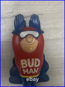 Vintage Budweiser Bud Man Beer Tap Handle In Great Condition