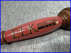 Vintage Elk Mountain Red Tap Handle Draught Beer Anheuser Busch Bar Mancave 3D