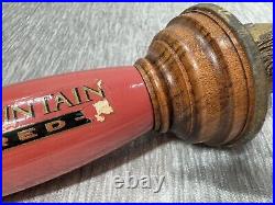 Vintage Elk Mountain Red Tap Handle Draught Beer Anheuser Busch Bar Mancave 3D