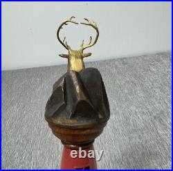 Vintage Elk Mountain Red Tap Handle Draught Beer Anheuser Busch Bar Mancave 3D