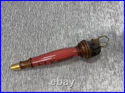 Vintage Elk Mountain Red Tap Handle Draught Beer Anheuser Busch Bar Mancave 3D