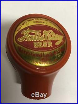 Vintage Falls City Beer Ball Tap Knob, Handle Louisville, KY Bakelite Wow