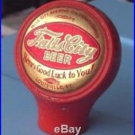 Vintage Falls City Beer Tap Handle Heres Good Luck To You Unusual Bastian Bros