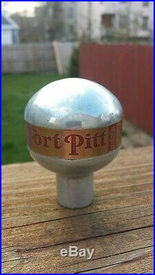 Vintage Fort Pitt Newman Aluminum Beer Ball Knob Tap Handle Pittsburgh, PA