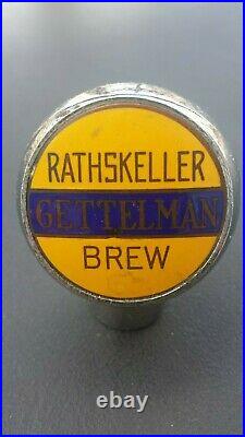 Vintage Gettelman Rathskeller Beer Ball Knob Tap Handle 1930's Milwaukee, WI