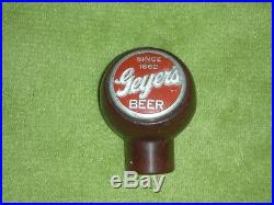 Vintage Geyers Beer Tap Knob / Handle Geyers Brewing Co Frankenmuth MI