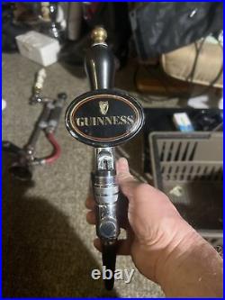 Vintage Guinness Beer Bar Tap Handle withBrass Tap Connection Used WITH Tap Tower