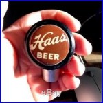 Vintage Haas Beer Brewing Co Ball Tap Knob / Handle Houghton MI Michigan Up