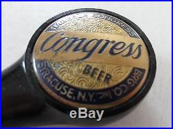 Vintage Haberle Congress Beer Advertising Tap Handle Knob Syracise, N. Y